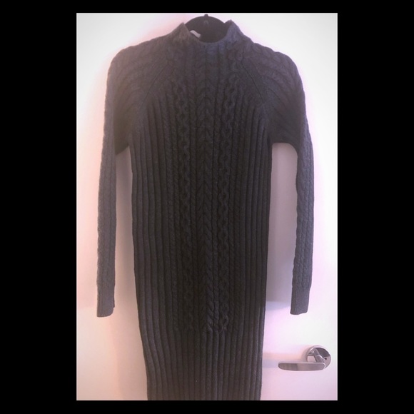 Club Monaco Simonya Wool cable knit sweater dress - Picture 1 of 8